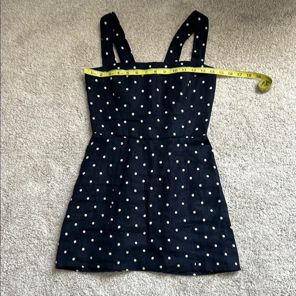 Reformation Black and White Sleeveless Sundress